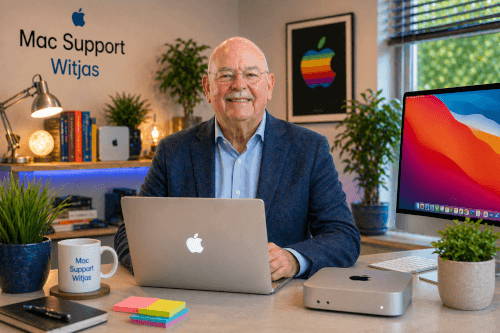 Mac support op afstand, specialist kijkt mee op het scherm